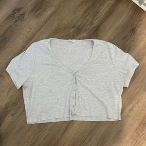 Short sleeve cardigan